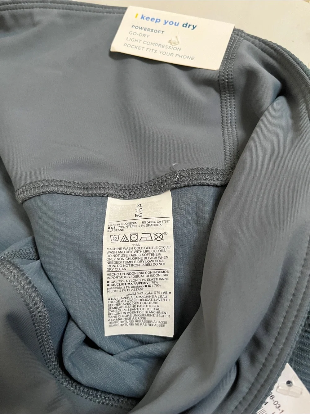 Old Navy Ribbed High-Rise Leggings in Slate Blue